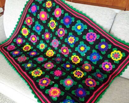 Painted Roses blanket