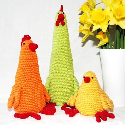 Chickens Trio - Amigurumi