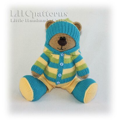 Billy Bear Crochet + Knitting Pattern (with clothes)