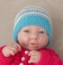 Lucy - prem baby striped hat