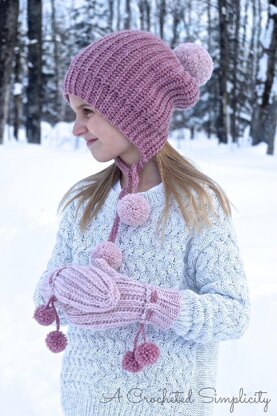 "Winter Poms" Slouch