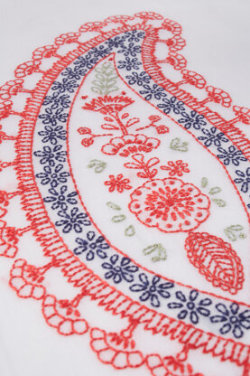 Paisley Motif in DMC - PAT0459 - Downloadable PDF