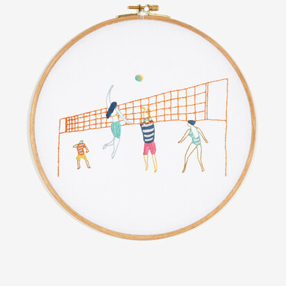 DMC Around The World - Volleyball Embroidery Pattern - PAT0624 - Downloadable PDF