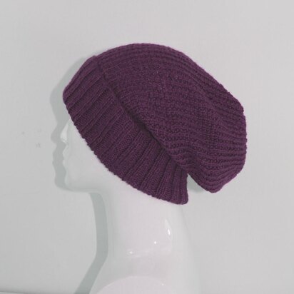 4 Ply Unisex Patterned Slouch Hat CIRCULAR