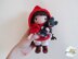 Doll crochet pattern tutorial "Little riding hood"