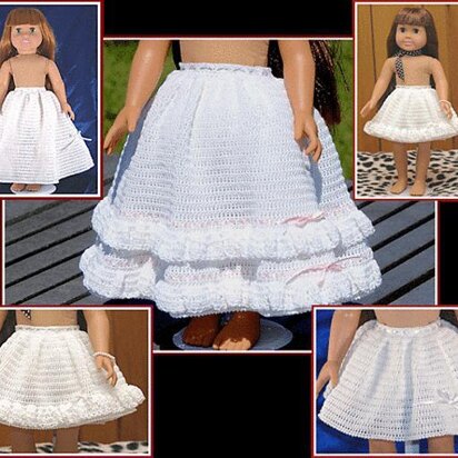 “The Long & Short of It” Petticoats for 18" Dolls