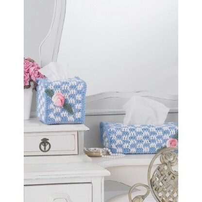 Tissue Box Covers in Lily Sugar 'n Cream Solids - Downloadable PDF