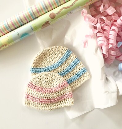 Sweet Stripes Baby Hat