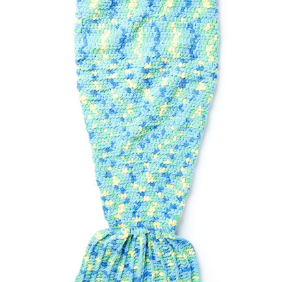 My Mermaid Crochet Snuggle Sack in Bernat Blanket Brights Big Ball - Downloadable PDF
