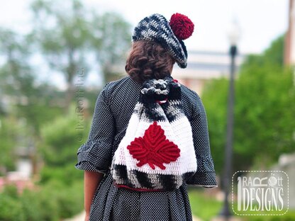 Maple Leaf Backpack and Beret