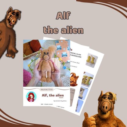 Alf, the alien Amigurumi Pattern