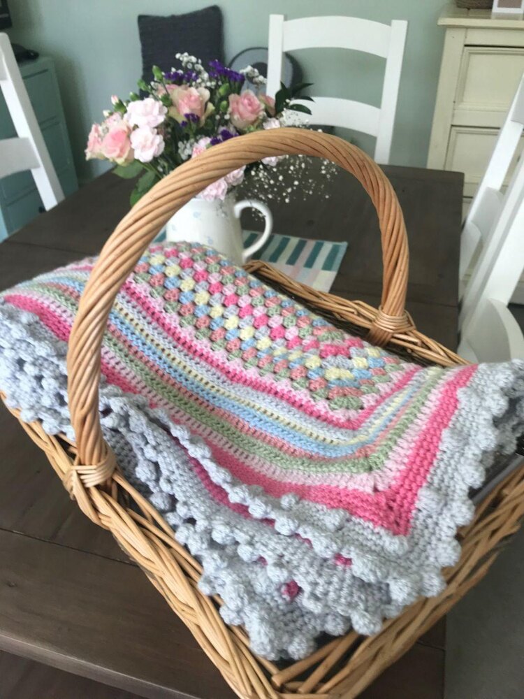 Sweetheart Granny Blanket - Original and Rose Garden Color Combinations  Crochet pattern by Sweetpeafamily