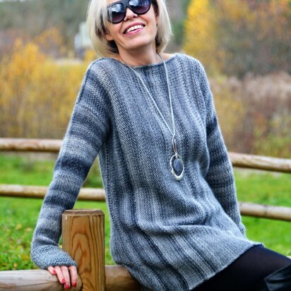 Grey Marble Tunic - knitting pattern