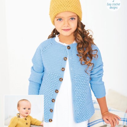 Crochet Cardigan and Hat in Stylecraft Bambino DK - 9610 - Downloadable PDF