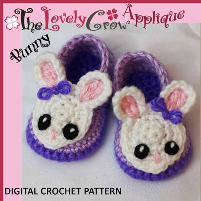 Applique Bunny Booties