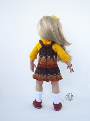 Outfit Autumn for doll 16"-18"