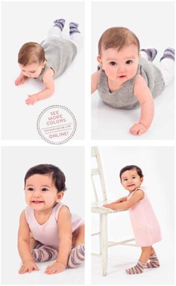 Round About Romper and Sweetie Socks in Spud & Chloe - 9821 - Downloadable PDF