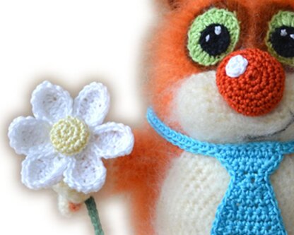 Cat Amigurumi. Ginger Kitten. Cat Lovers Gift. Crochet Cat