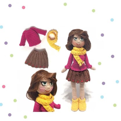 Sofy base doll + sweater outfit