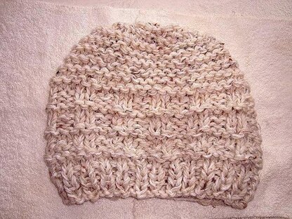 730 Weave style knitted beginner hat, beanie, cloche