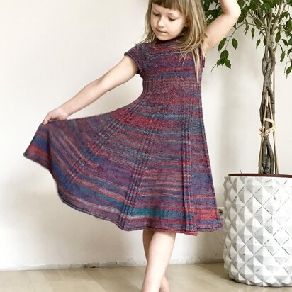 Ribbed Dress For Little Miss