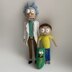 Rick and Morty and Pickle Rick PDF crochet pattern