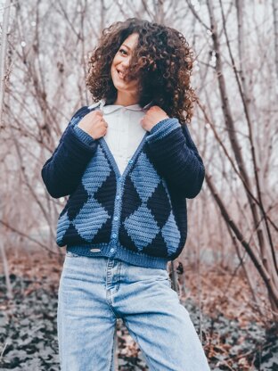 Deep Blue Cardigan