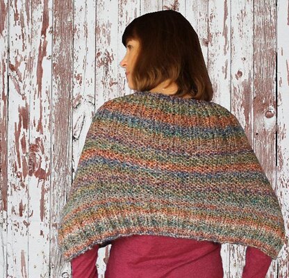 Homespun Knit Cape