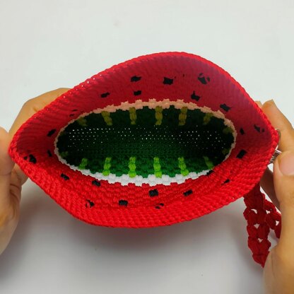 Watermelon Pouch Wristlet