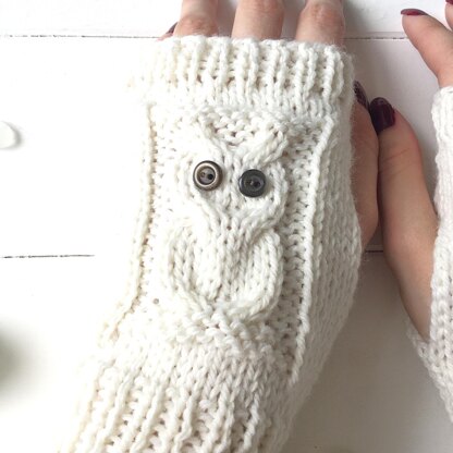 'Summer Owl' No Digit Mitts
