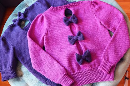 "Peek a Bow" Sweater