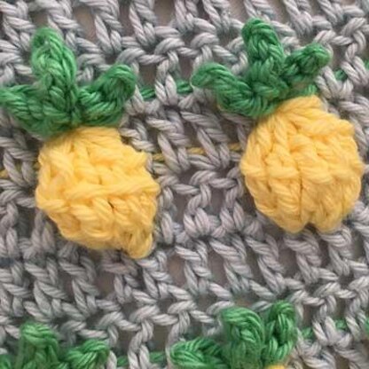 Pineapple Crush Crochet Cushion