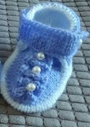 Lilac Sandals set of 3 designs 0-6mths