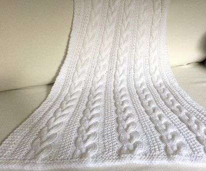 Braided knit online blanket