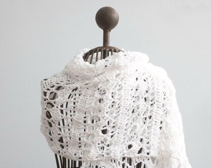 Crochet Lace Long Shawl