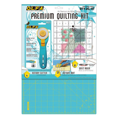 Olfa 45mm Aqua Rotary Cutter & Mat (RTY-2CSTQR)