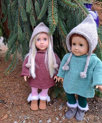 Doll Tunic and Pixie Bonnet