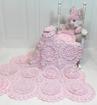 Limoges Matelasse Crochet Baby Blanket