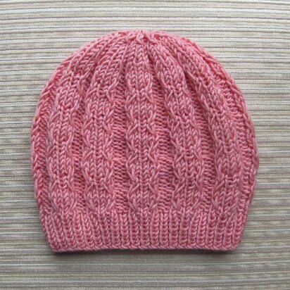 Hat with Slip Stitch Braids for a Lady