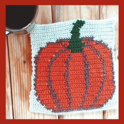 Crochet Pumpkin Square