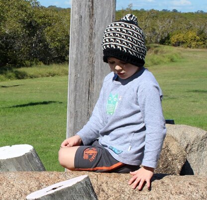 Black Ice Slouchy Hat