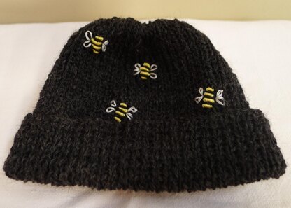 Baby Bee, knitted Cardigan and Hat