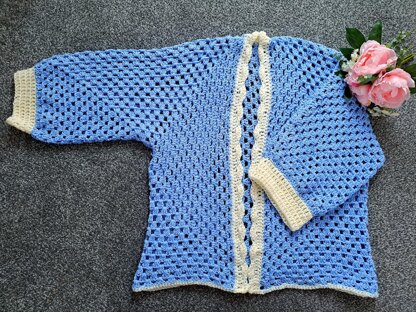 Crochet Feminine Hexagon Cardigan Pattern