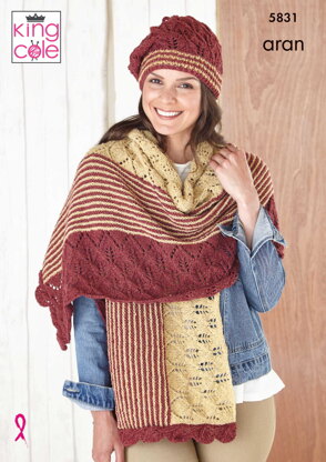 Apparel Accessories Knitted in King Cole Forest Aran - 5831 - Downloadable PDF