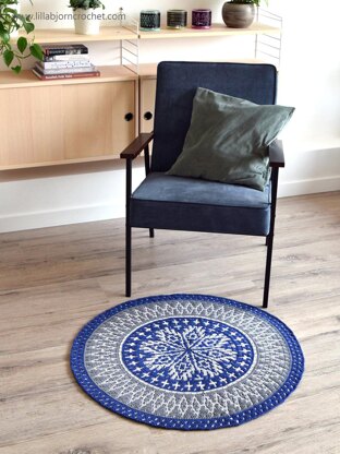 Ocean Time Mandala Rug