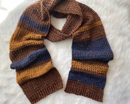 Winter Color Block Scarf