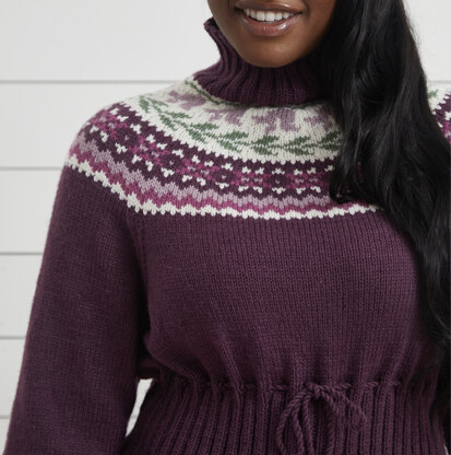 Apres Ski Sweater - Jumper Knitting Pattern for Women in Debbie Bliss Cashmerino DK by Debbie Bliss - DB407 - Downloadable PDF