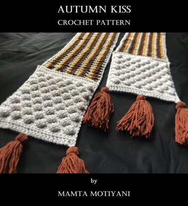 Autumn Kiss Scarf Crochet Pattern For Women
