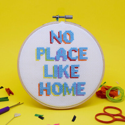 The Make Arcade No Place Like Home Midi Cross Stitch Kit - 5in