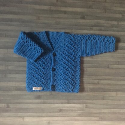 Devon Baby Cardigan Hat and Booties Set